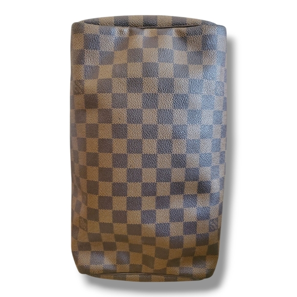 LOUIS VUITTON Speedy 30 Damier Ebene Satchel Bag Brown COA, Lock & Key - Picture 6 of 16